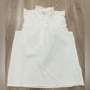 JCrew Women’s Flutter sleeve Blouse Size XS NWT